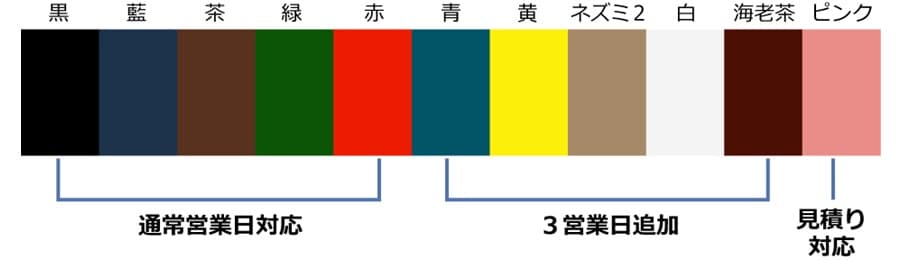 製本タイプ：クロス巻製本-テープの色