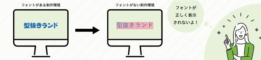 フォントのアウトラインの必要性について