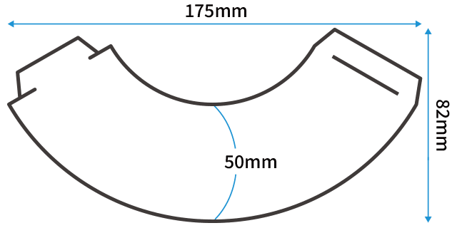 円筒タイプの展開図