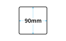 90mm角丸正方形スポッターPOP