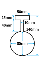 丸型(中)【アーム40mm】