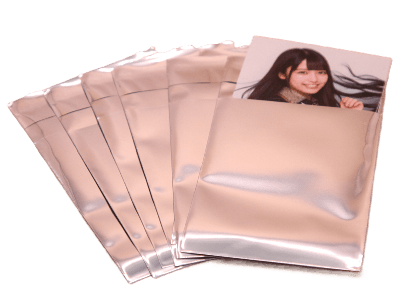 アルミ袋に入れて保護