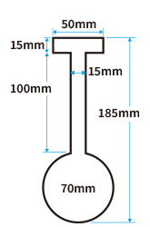 丸型(小)【アーム100mm】