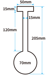 丸型(小)【アーム120mm】