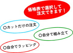 メニューから選択して注文できます!