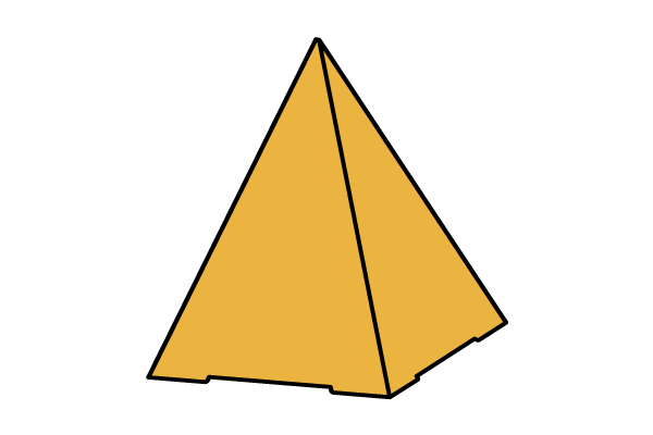 四角錐(ピラミッド)型 組立図