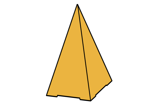 三角錐(ピラミッド)型 組立図