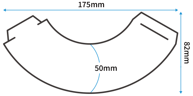円筒タイプの展開図